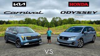 MINIVAN MAYHEM -- 2025 Kia Carnival vs. 2025 Honda Odyssey Comparison