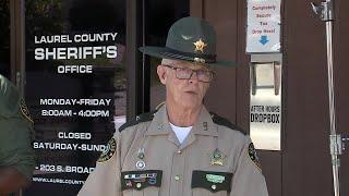 Laurel County Sheriffs Office says AR-15 style weapon found in woods during manhunt for person o...