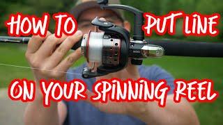 How to Put Line On A Spinning Reel STEP-BY-STEP GUIDE  How To Spool A Spinning Reel