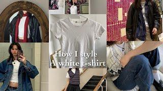 10 ways to style a white t-shirt