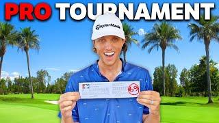 Grant Horvat Entered a Professional Golf Tournament.