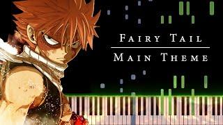 Main Theme - Fairy Tail Piano Tutorial