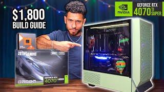 BEST $1800 Gaming PC Build Guide - RTX 4070 TI SUPER Ryzen 7 7800X3D w Benchmarks