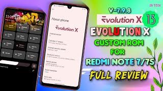 Evolution X Rom For Redmi Note 77s  Full Review  Android 13