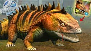 NUEVO DINOSAURIO SEYMOURIA MAXIMO NIVEL 40 ATROCIRAPTOR PANTERA Y CHARLIE Jurassic World El Juego