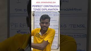 Present perfect continuous tense #englishlanguage #learnspokenenglishintamil shorts