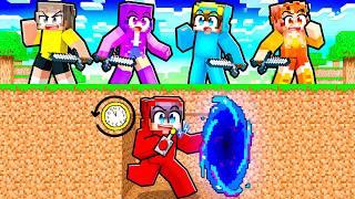 Hunters vs TIME TRAVELER in Minecraft