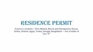 Residence permit for students from NON EU - EEA countries