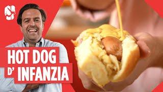 Hot dog dinfanzia con cavolo e senape  CHEF in CAMICIA