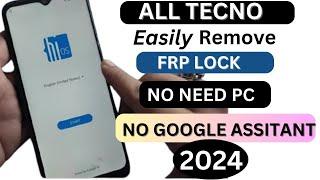 How to Reset FRP Baypas Tecno Spark 6 go Frp Bypass Android 101112 - No Need Pc 2024 Easy Trick