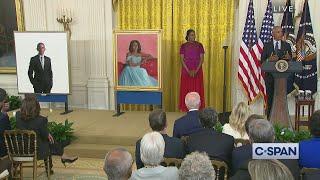 White House Portrait Unveiling Ceremony for fmr President Barack Obama and First Lady Michelle Obama