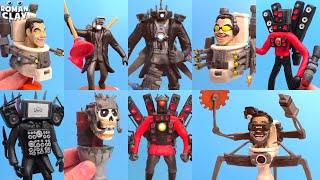 Making All Skibidi Toilet and Titans with Clay  Roman Clay