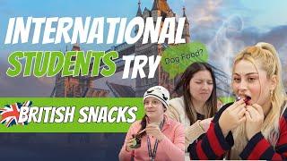 International Students try BRITISH SNACKS for the first time