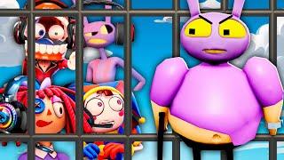 The Amazing Digital Circus Characters Play JAX BARRYS PRISON RUN