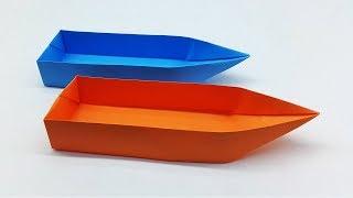 Paper Boat Making Tutorial That Floats  Origami Boat Easy Instruction For All