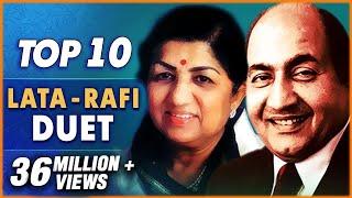 Mohammad Rafi & Lata Mangeshkar Hits  Top 10 Lata & Rafi Duet Songs   Old Hindi Songs Collection