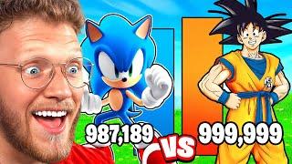 GOKU vs SONIC POWER LEVEL COMPARISON