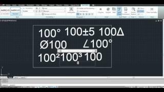 Adding Symbols to text-2 in Autocad