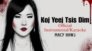 Koj Yeej Tsis Dim InstrumentalKaraoke - Macy Hawj