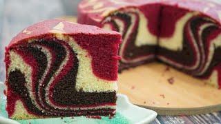 Moist Chocolate Red Velvet Double Marble Cake  Red Velvet Cake  MyHot Kitchen