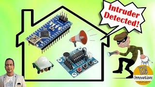 Intruder Detector Using PIR Motion Sensor HCSR501 + ISD1820 + With and Without Arduino + PAM8403