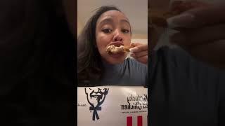 #mukbang #kfc #food #eatingshow #food watch me as I enjoy this KFC fried chicken double mash