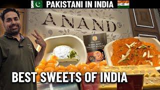 PAKISTANI TRYING INDIAN SWEETS  ANAND SWEETS  PAKISTANI IN INDIA