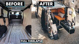 CamperVan Start To Finish  Van Build  Ford Transit Custom Trail Conversion Timelapse