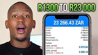 How to Flip R1000 to R23000 In A Day Trading US30  Market Breakdown + Withdrawal