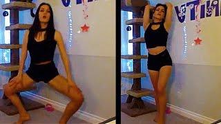 DRUNK Twitch GIRL With Amazing Body Sexy Dancing to Just Dance 2017 Live Sexy hot