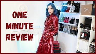 QuickTryOn Styling my red PVC LipService Trench Coat