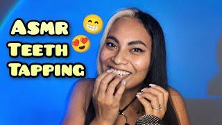 ASMR Tingly Teeth Tapping Smiling Mouth Sounds