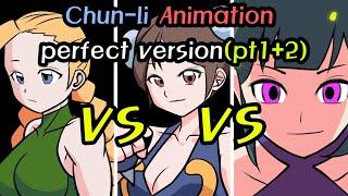 Chun-li story Animation perfect version part.1+2 catfight