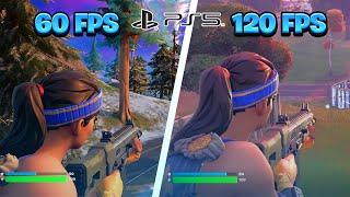 Fortnite Season 4 120FPS vs 60FPS Gameplay on PS5 Graphics Difference