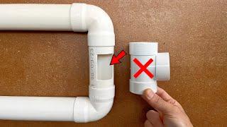 Few plumbers apply this technique to insert a PVC tee without cutting the pipe.