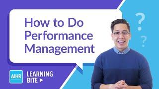 How To Do Performance Management  AIHR Learning Bite