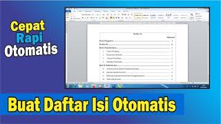 Cara Mudah Membuat DAFTAR ISI Otomatis di Word