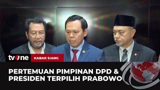 Pimpinan DPD Temui Presiden Terpilih Prabowo Subianto  Kabar Siang tvOne