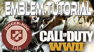 Call of Duty World War 2 WW2 - Juggernog Soda Emblem Tutorial