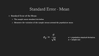 How to Calculate Standard Error