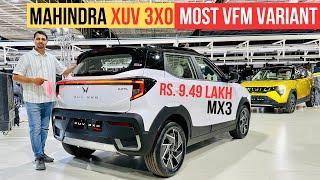 2024 Mahindra XUV300 3XO Most VFM Variant - Rs. 9.49 Lakh With Sunroof + All 8 Colours