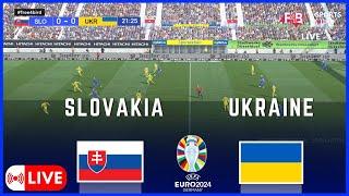 SLOVAKIA VS UKRAINE  LIVE  UEFA EURO 2024  .SIMULATION & LIVE SCORE #uefa #euro2024