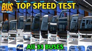 All New 33 Buses Speed Test  Bus Simulator  Ultimate by Zuuks Games   Bus Gameplay