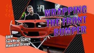 Lesson 5. Front bumper wrapping with super matte vinyl film