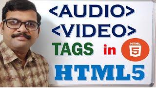 AUDIO & VIDEO Tags in HTML5  Inserting Audio & Video on Webpage  Learn HTML5 Tags