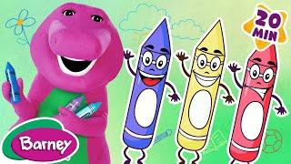 Red and Blue Make Purple  Learning About Colors + Playing with Paint  Barney and Friends
