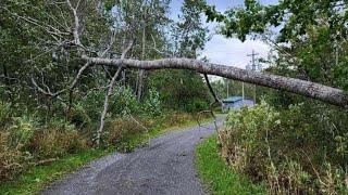 ANOTHER STORM SPENT AT THE COTTAGE. HURRICANE LEE ARRIVES