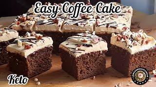 Easy Keto Coffee Cake  With Coffee Whipped Cream