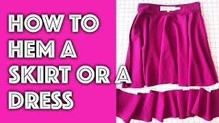 How to Hem a Skirt OR a Dress  Sew Anastasia