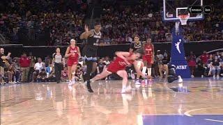 ANOTHER Flagrant Caitlin Clark BULLDOZED CHEAP SHOT  Indiana Fever vs Chicago Sky WNBA basketball